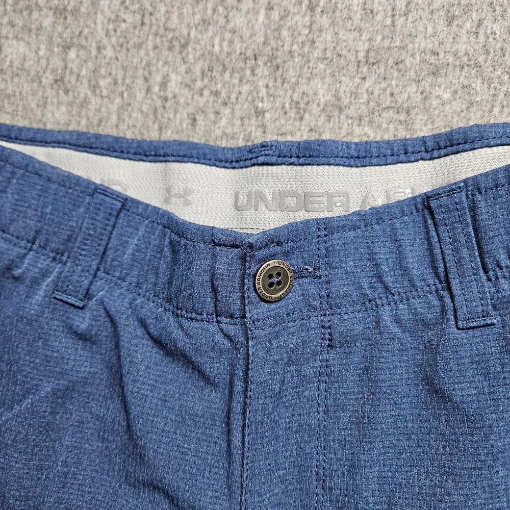 Under Armour Golf Shorts Mens 34 Blue HeatGear Performance 1272358 - Picture 3 of 12